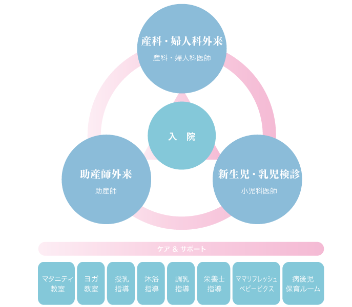 診療体制の模式図